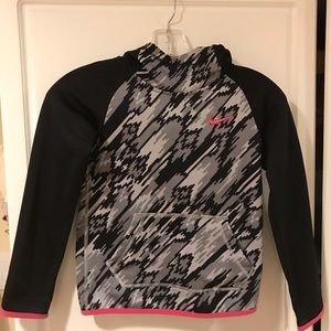 Nike sports top with hood